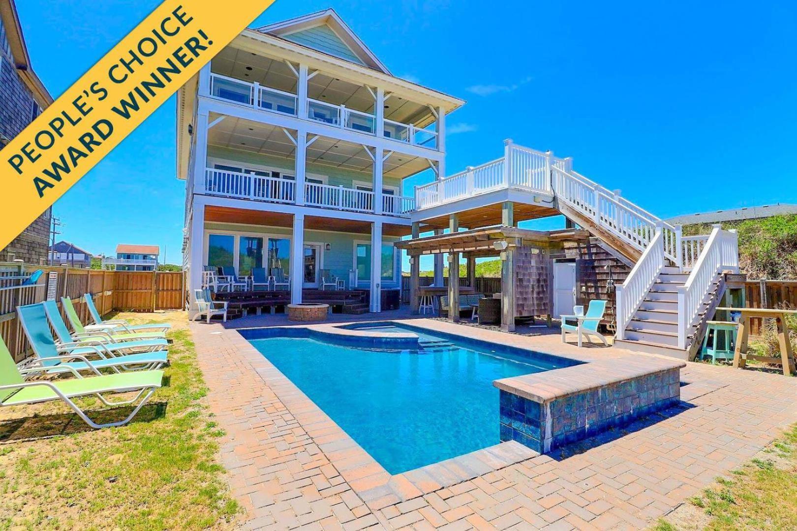 6007 Happy Sol Oceanfront Heatable Pool Nags Head Exterior foto